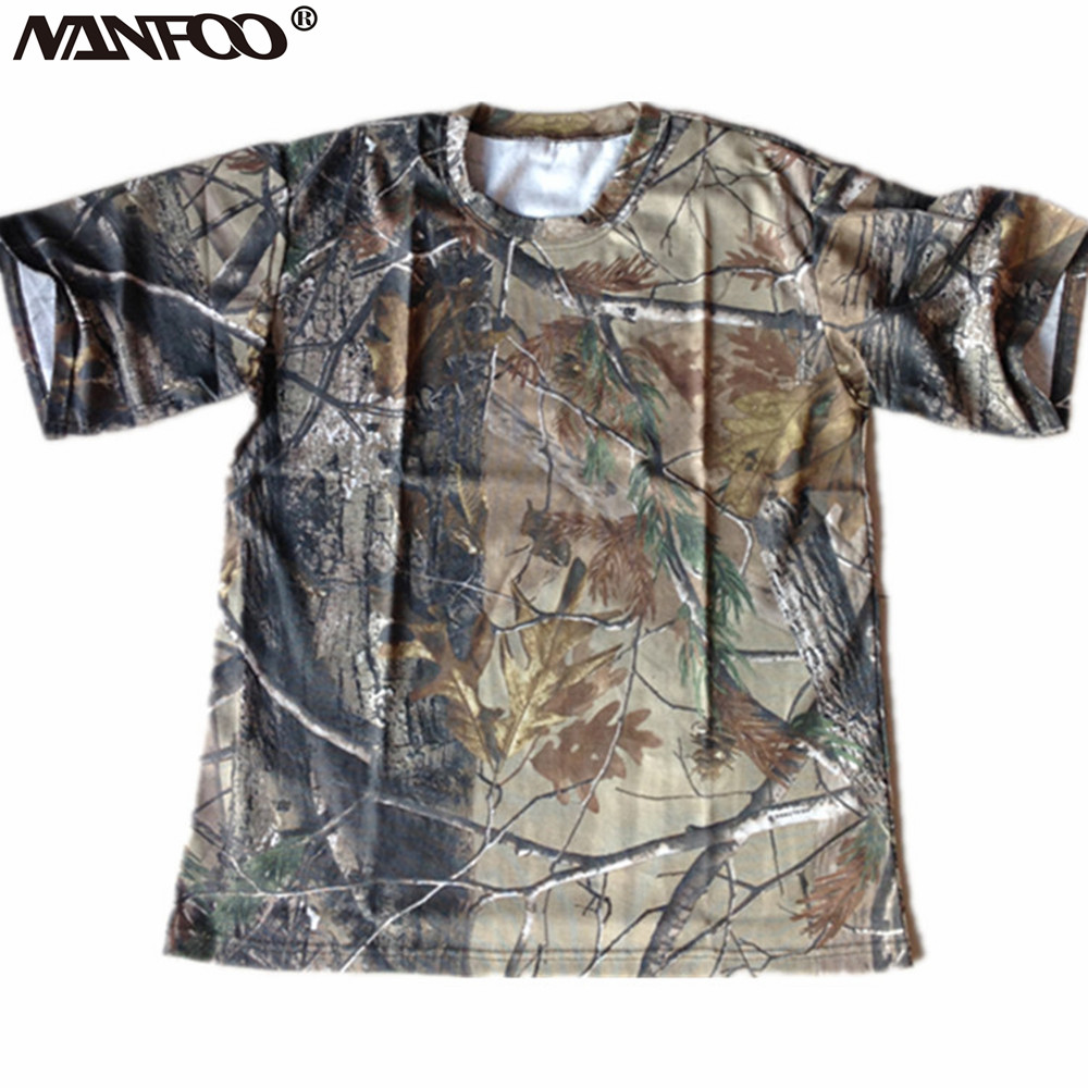 Outdoor Hunting T Shirts - Men’s Summer Short-Sleeved T-Shirt Round Collar