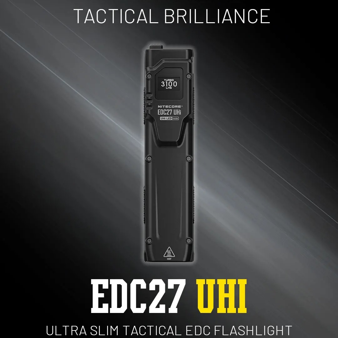Tactical Flashlight Rechargeable - Convoy UHi Tactical EDC Flashlight 3100Lumens