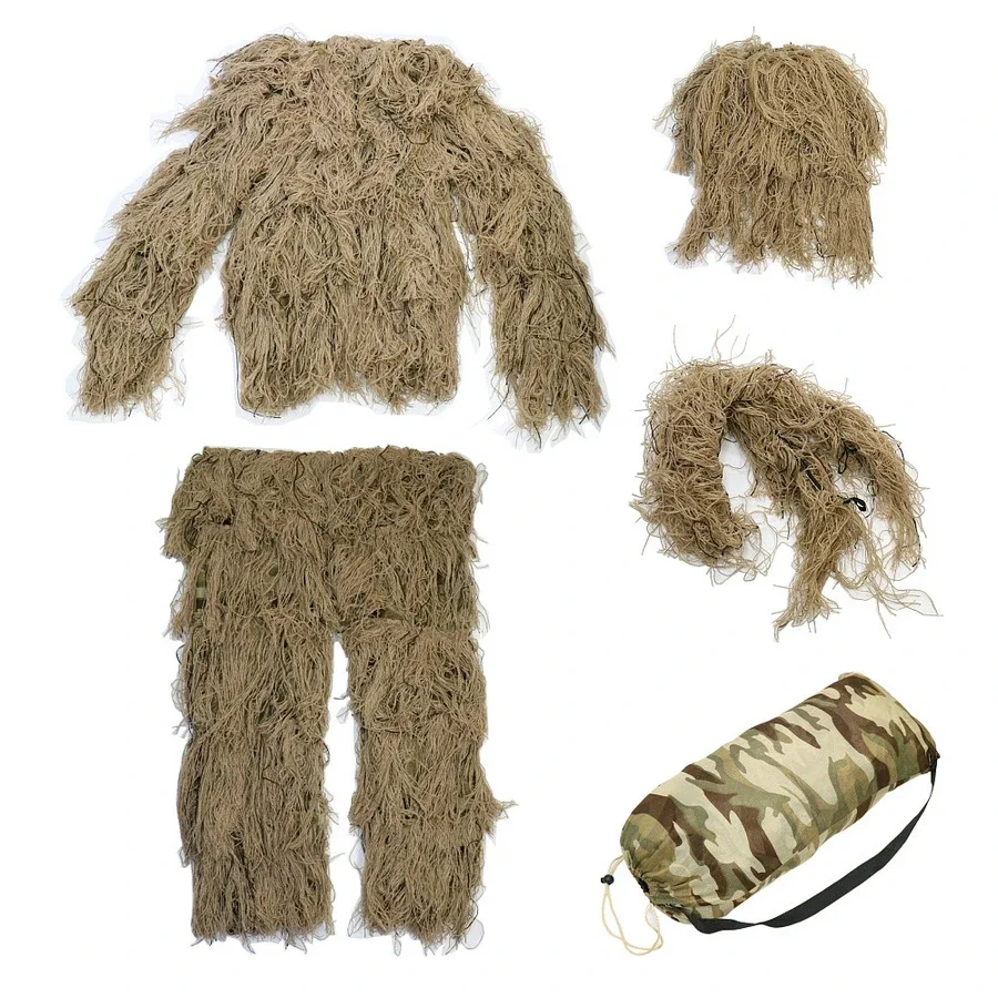 Ghillie Suit Woodland - Hunting Woodland 3D Camo Bionic Sniper