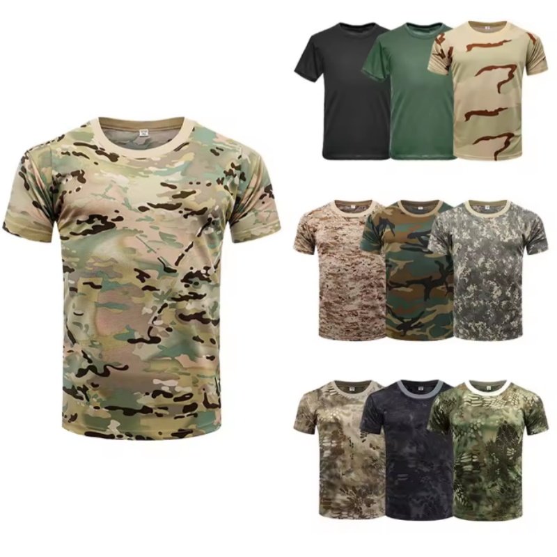 Outdoor Hunting T Shirts - Outdoor Sports Men T-Shirts 3D Camouflage