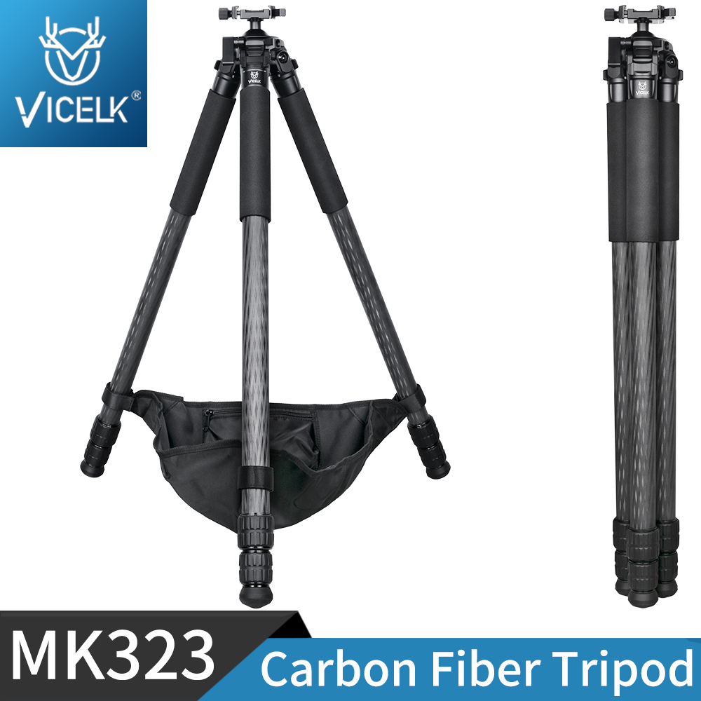Outdoor Hunting Photography - VICELK MK323 CarbonFiber Tripod 36mm Max