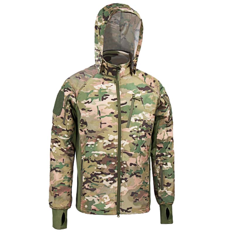 Outdoor Hunting Coat - Multicam Camo Tactical Softshell Jacket Men