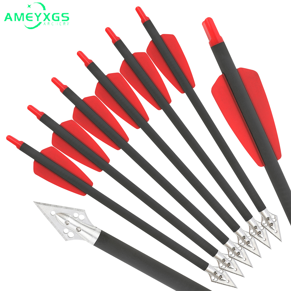 6/12pcs Pure Carbon Aluminium  - Crossbow Bolt Broadhead review and price