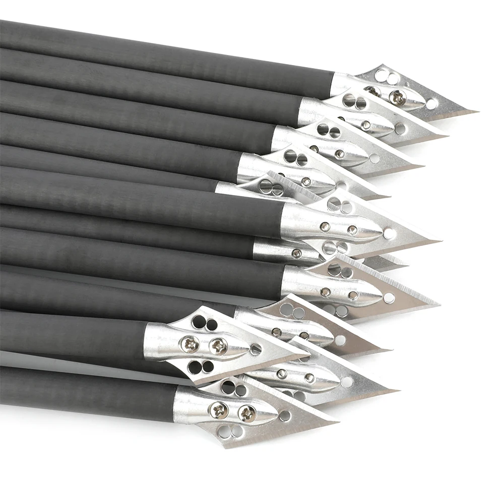 6/12pcs Pure Carbon Aluminium  - Crossbow Bolt Broadhead review and price