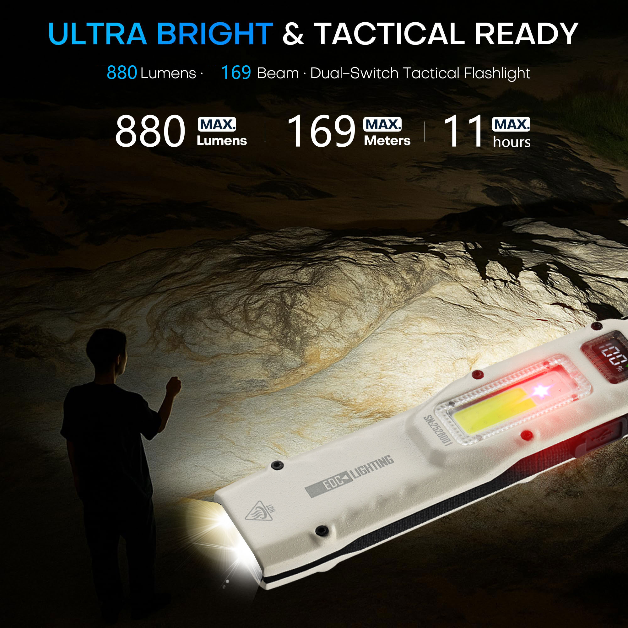 Portable 880LM YEMAO M28 Ultra - Tactical Flashlight Rechargeable review and price
