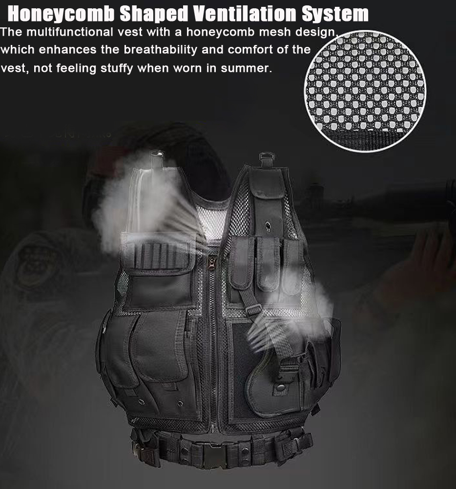 Adjustable Molle Tactical Vest - Hunting Outdoor Jacket review and price