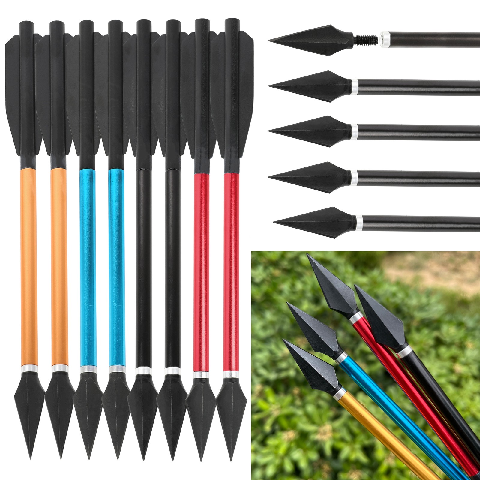 6.7'' Archery Bolts Aluminum S - Crossbow Bolt Broadhead review and price