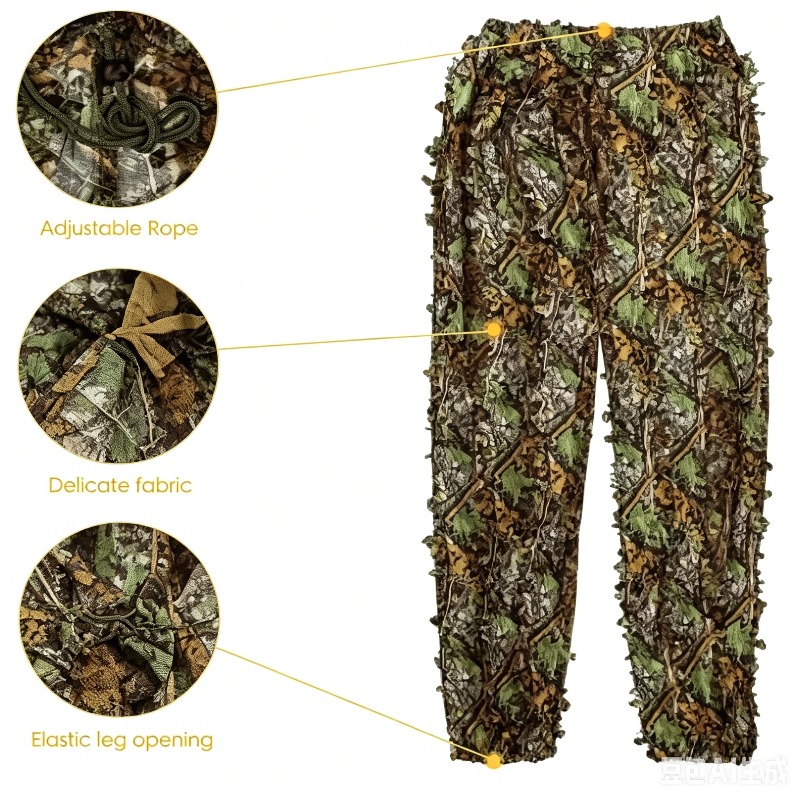 3D  Leafy Bionic Camouflage Hu - Outdoor Hunting Photography review and price