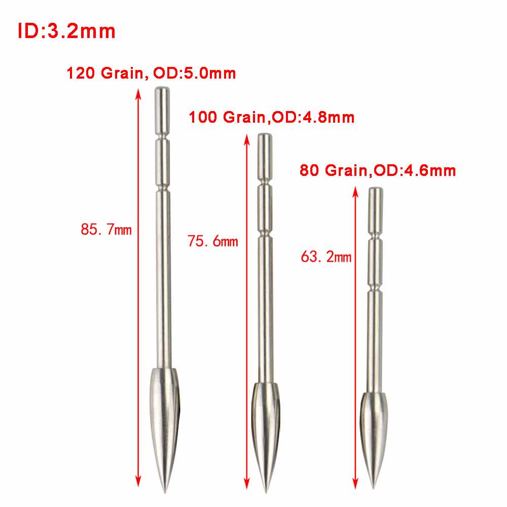 6/12/24Pcs 3.2mm Arrowhead 80  - Arrow Carbon Shaft review and price