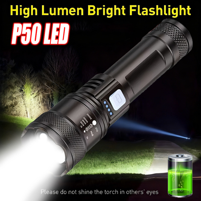 High Power LED Flashlight,USB  - Tactical Flashlight Rechargeable review and price