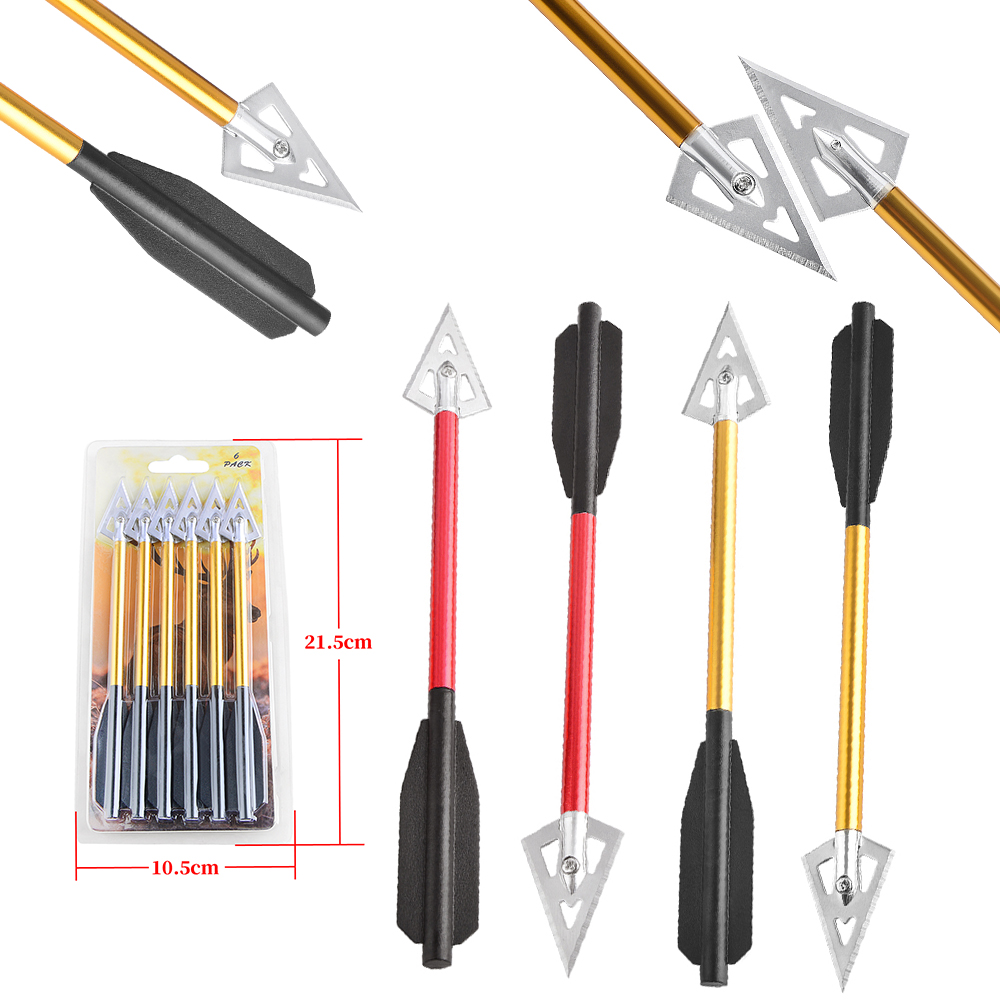 6/12pcs Short Arrow Aluminum C - Crossbow Bolt Broadhead review and price