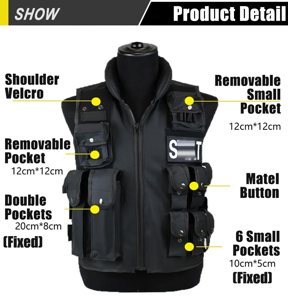 Multi Pockets Tactical Vest Hu - Outdoor Hunting Coat review and price