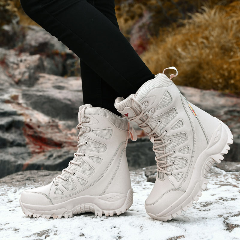 Plushed Winter Outdoor Hiking  - Outdoor Hunting Boots For Men review and price