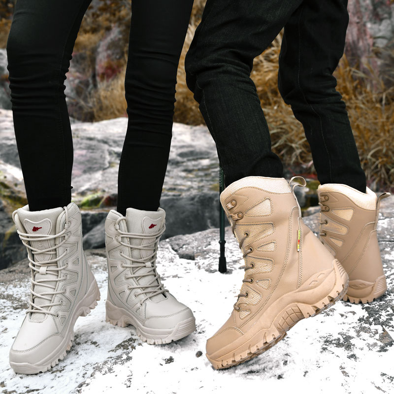 Plushed Winter Outdoor Hiking  - Outdoor Hunting Boots For Men review and price