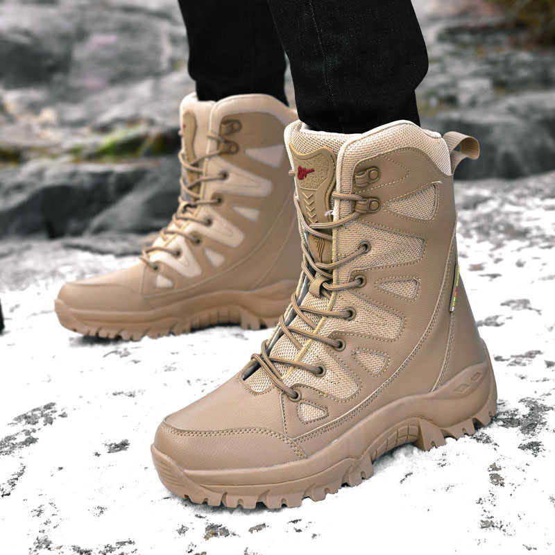 Plushed Winter Outdoor Hiking  - Outdoor Hunting Boots For Men review and price