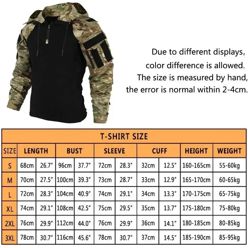 Men's T-shirts 1/4 Zip Long Sl - Outdoor Hunting T Shirts review and price