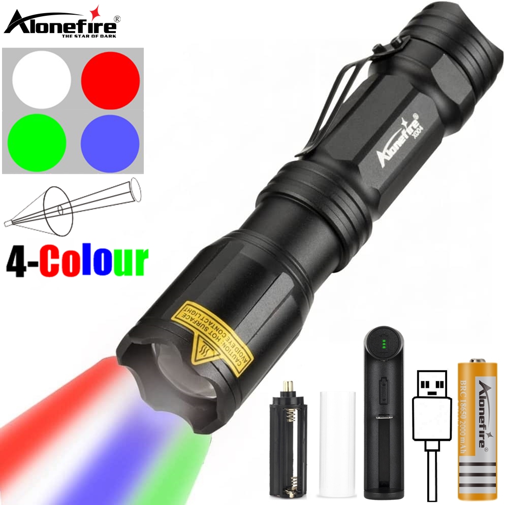 Zoom 4-Colour Light LED Flashl - Outdoor Hunting Photography review and price