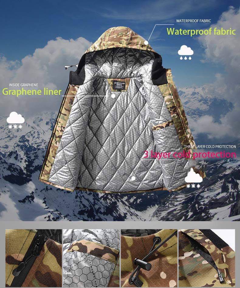 Men Heating Parkas Tactical Ja - Outdoor Hunting Coat review and price