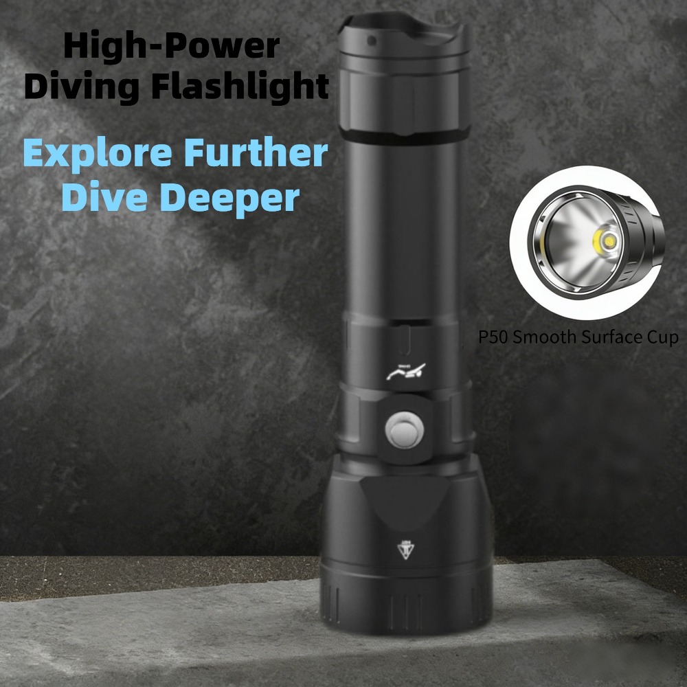 Powerful Diving Flashlight Wat - Tactical Flashlight Rechargeable review and price