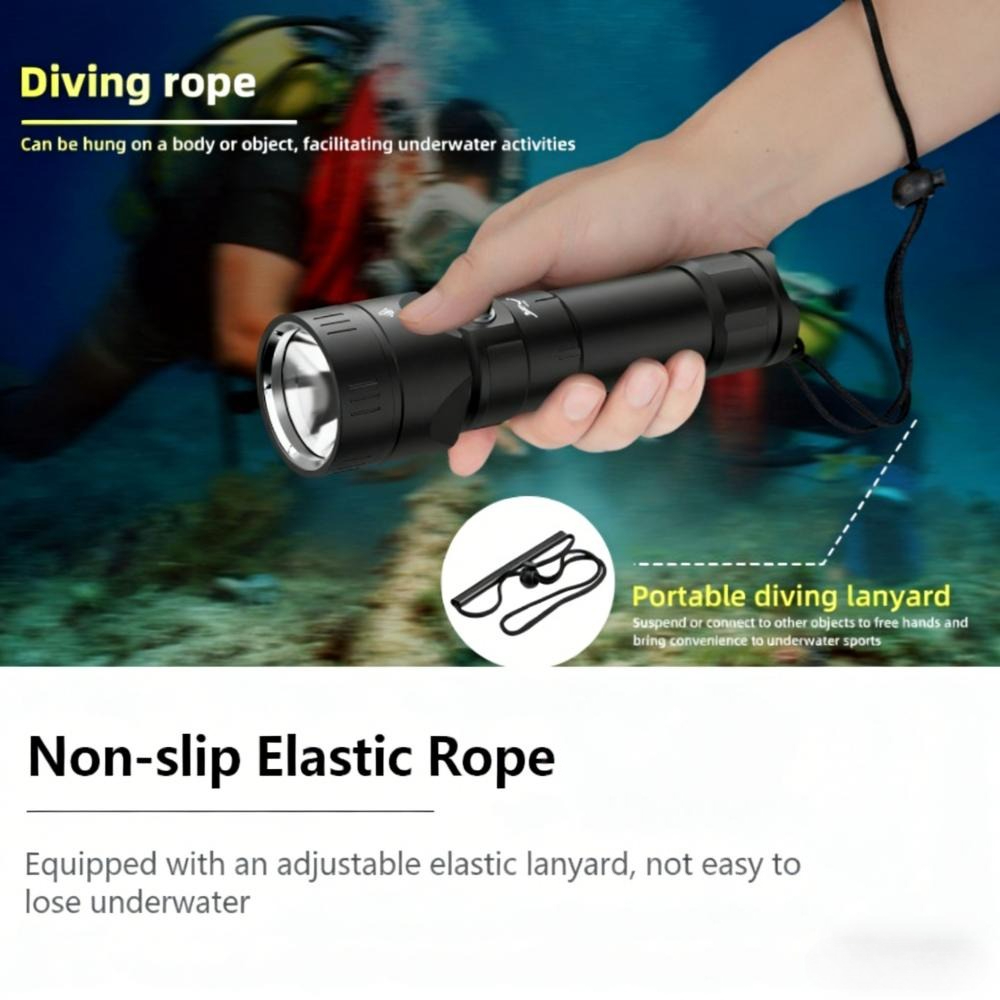 Powerful Diving Flashlight Wat - Tactical Flashlight Rechargeable review and price