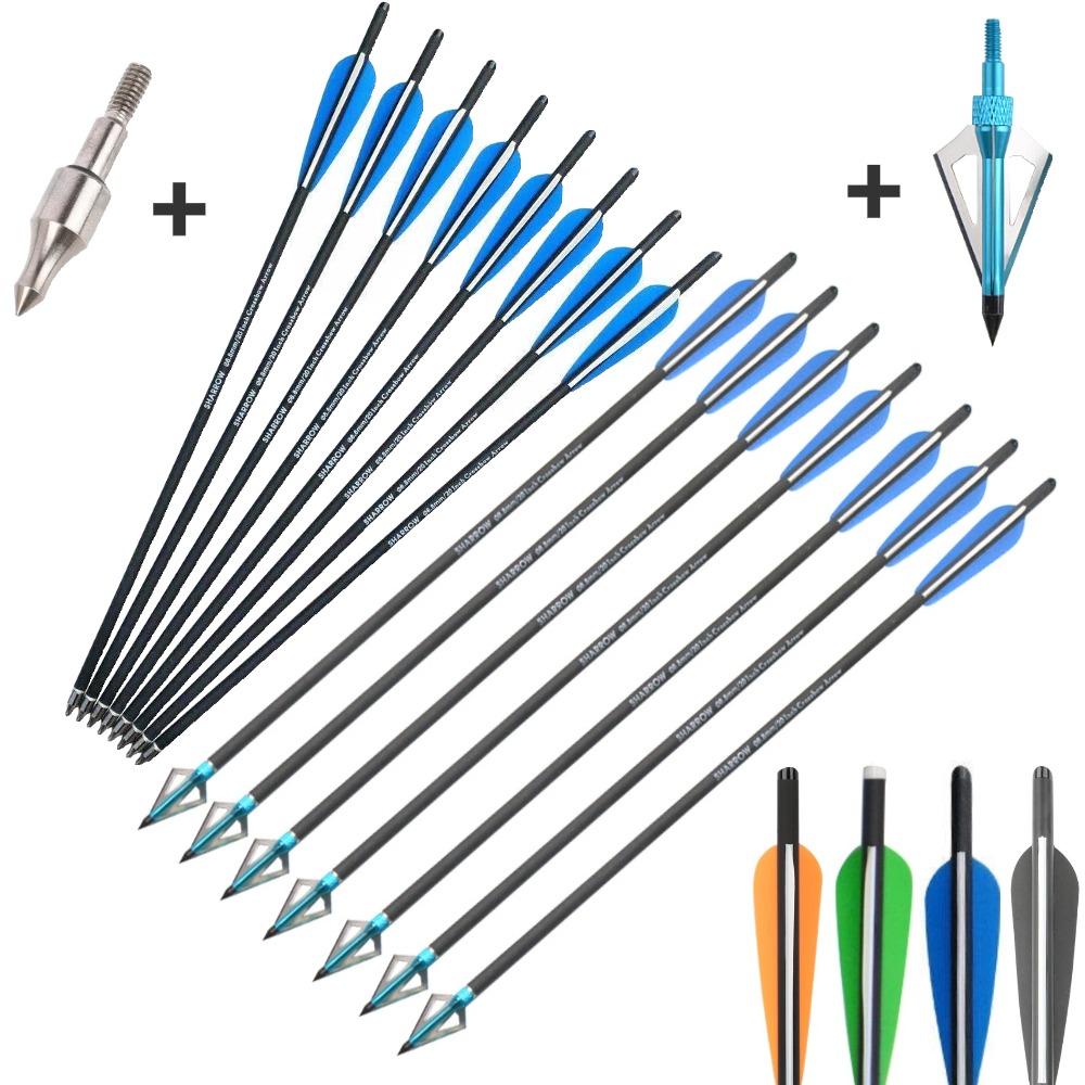 6/12Pcs 16/17/18/20/21/22 Inch - Crossbow Bolt Broadhead review and price