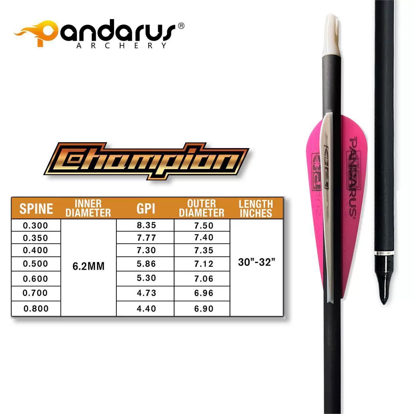 Straightness 0.001 Pandarus Ch - Arrow Carbon Shaft review and price