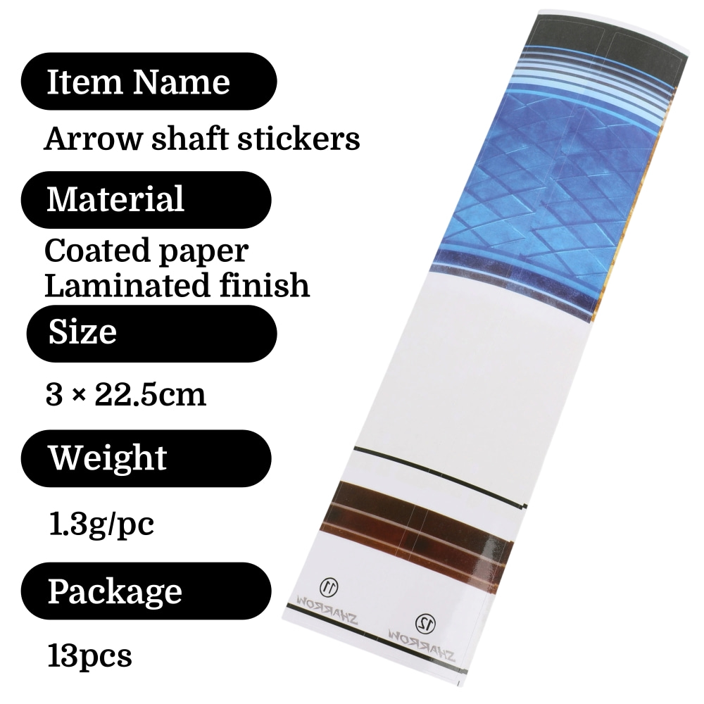 13pcs Arrow Shaft Stickers Wra - Arrow Carbon Shaft review and price