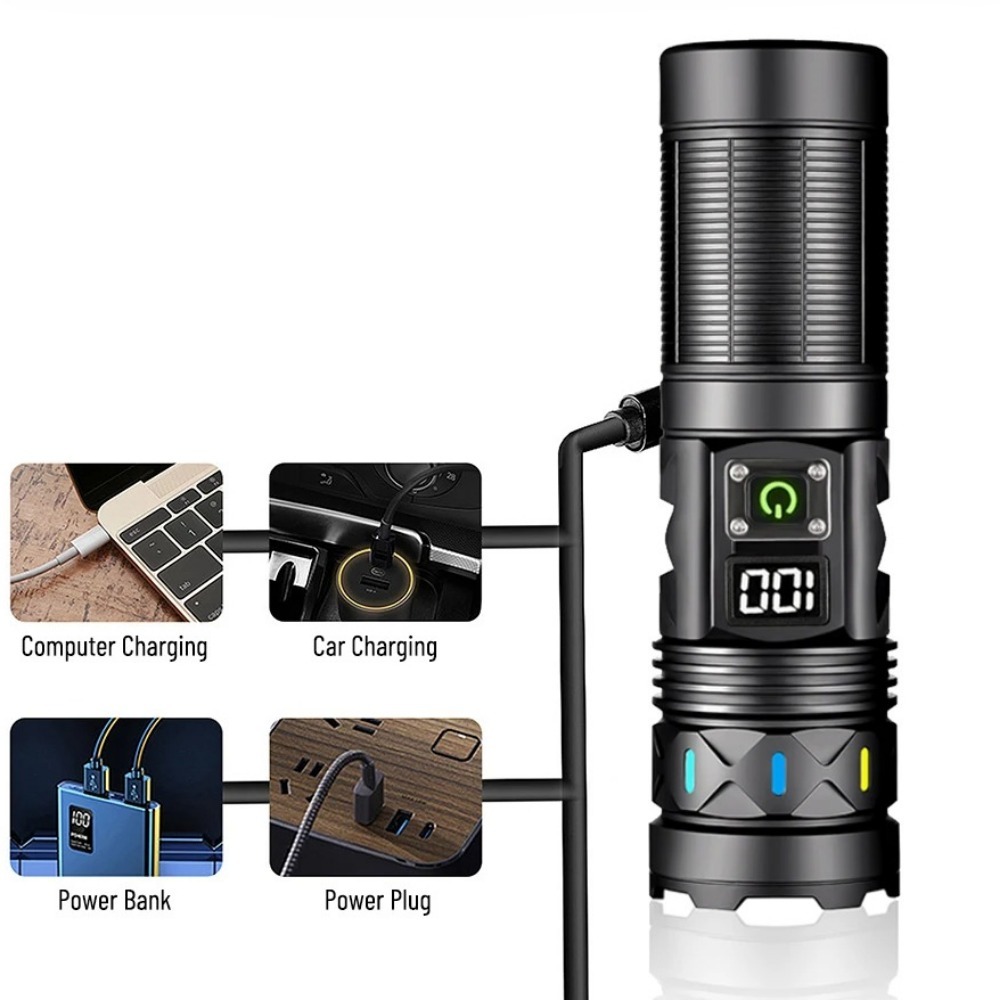 High Power LED Flashlight Tele - Tactical Flashlight Rechargeable review and price
