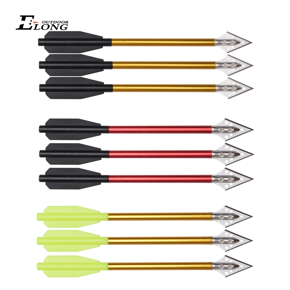 3PCS Aluminium Crossbow Bolts  - Crossbow Bolt Broadhead review and price