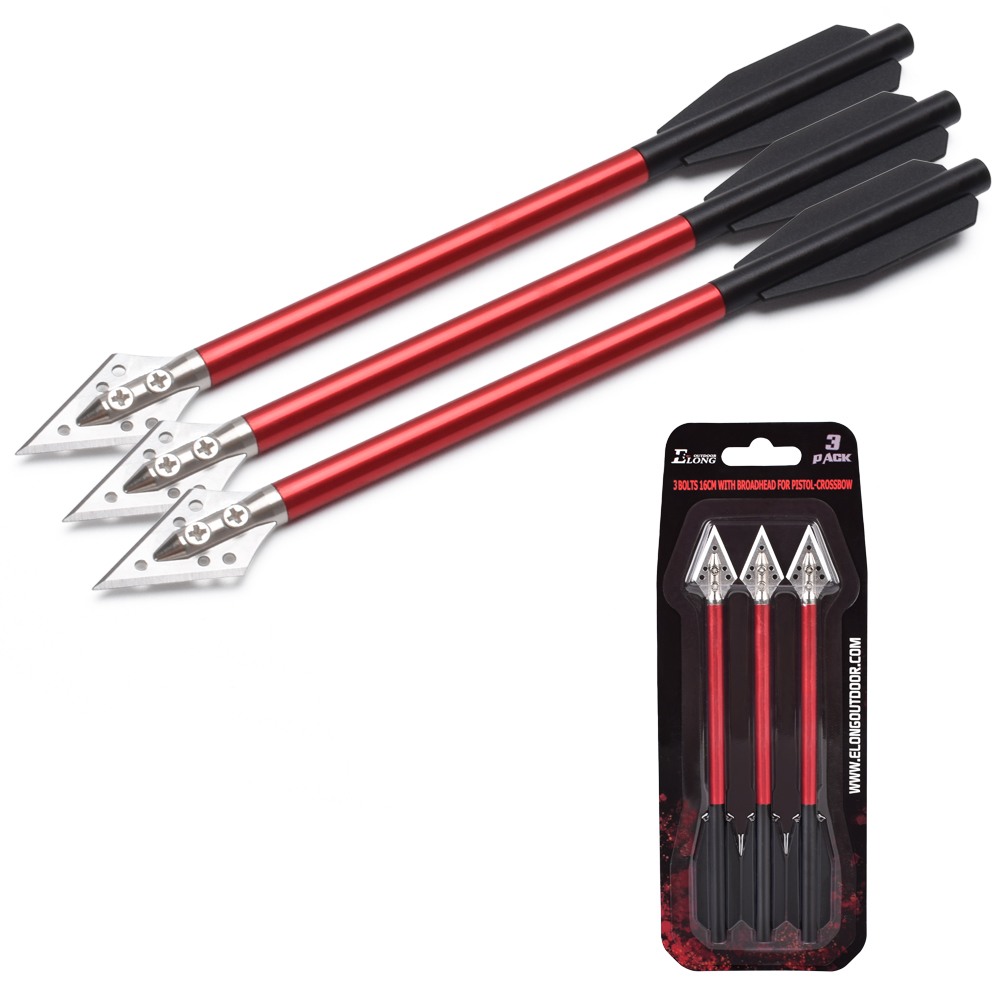 3PCS Aluminium Crossbow Bolts  - Crossbow Bolt Broadhead review and price